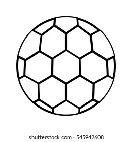 soccer balloon isolated icon vector illustration design