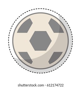 soccer balloon isolated icon vector illustration design
