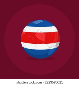 Soccer balls with the colors of national Costa Rica Flag.