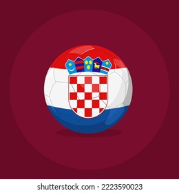 Soccer balls with the colors of national Croatia Flag.