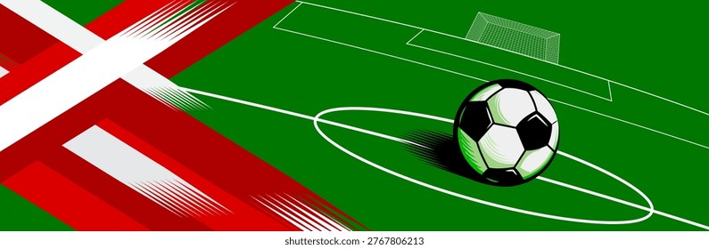 Soccer banner collection with dynamic stadium elements, ball motion and colorful design inspired by global football tournaments. Modern soccer sports background with energy