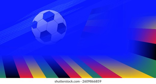 soccer banner template , Europe flag, Brush texture grunge, football cup, illustration vector