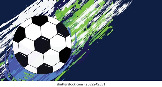 soccer banner template , Spain flag, Brush texture grunge, football cup, illustration vector. EPS 10