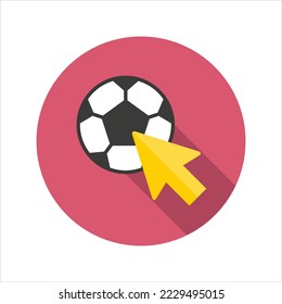 Soccer betting app icon vector graphic illustration