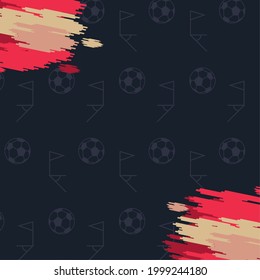 soccer black poster with flags