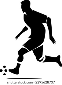 Soccer - Black and White Isolated Icon - Vector illustration