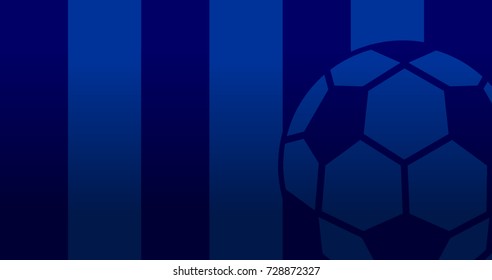 Soccer blue background. Can be used for sports Info graphic and banners.