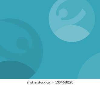 Soccer blue background, football, 2020 trend, vector illustration
