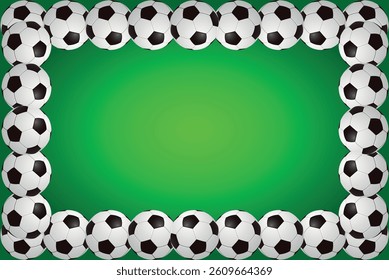 Soccer board. Green grass field. Traditional black white soccer ball with blank white score board for your text on the green grass football field, Football Field.