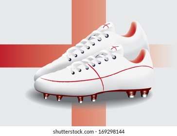 Soccer boot of England vector