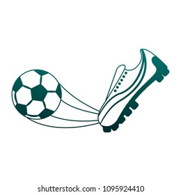 Soccer boot footwear blue lines