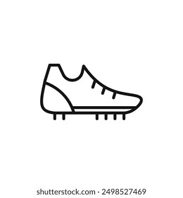 soccer boot icon isolated on white background