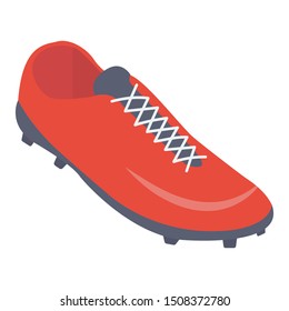 
Soccer boot icon in isometric design.
