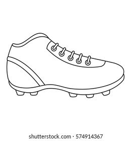 Soccer boot icon. Outline illustration of soccer boot vector icon for web