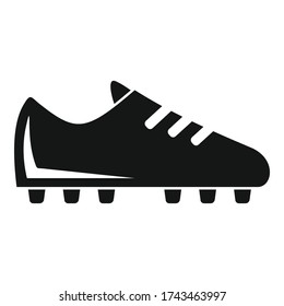 Soccer boot icon. Simple illustration of soccer boot vector icon for web design isolated on white background