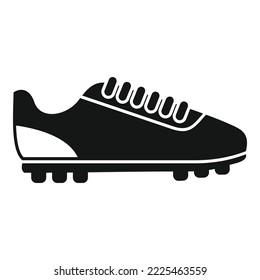Soccer boot icon simple vector. Football shoe. Sport pair