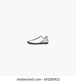 Soccer boot icon vector, can be used for web and mobile design