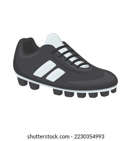 Soccer Boot Sign Icon Illustration. Football Shoe Vector Symbol Emoticon Design Clip Art Sign Comic Style.