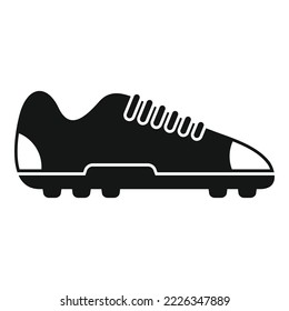 Soccer boot spikes icon simple vector. Football shoe. Sport pair