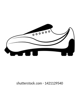 Soccer boot sport footwear isolated cartoon vector illustration graphic design