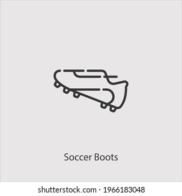 soccer boots icon vector icon.Editable stroke.linear style sign for use web design and mobile apps,logo.Symbol illustration.Pixel vector graphics - Vector