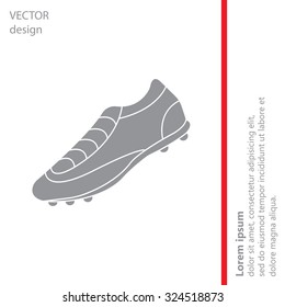 Soccer boots icon - vector illustration