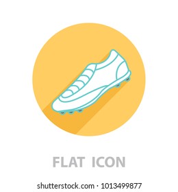 Soccer boots label - vector illustration