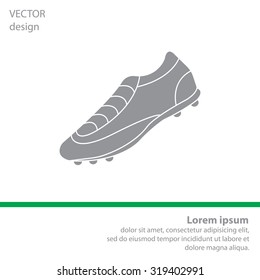 Soccer boots label - vector illustration