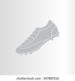 Soccer boots label - vector illustration