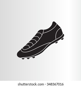 Soccer boots label - vector illustration