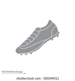Soccer boots label - vector illustration