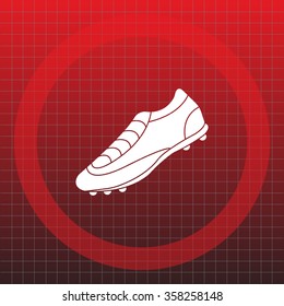 Soccer boots label - vector illustration