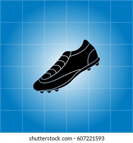 Soccer boots label - vector illustration