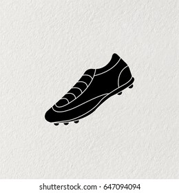 Soccer boots label - vector illustration