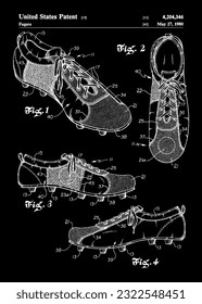 Soccer Boots Patent, Football Boots Art