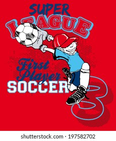 soccer boy cartoon