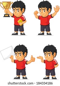 Soccer Boy Customizable Mascot 2