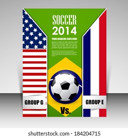 Soccer Brazil 2014,Soccer Flyer