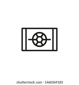 Soccer broadcast line icon. Translation, football, match. Soccer concept. Vector illustration can be used for topics like sport, entertainment, ball games