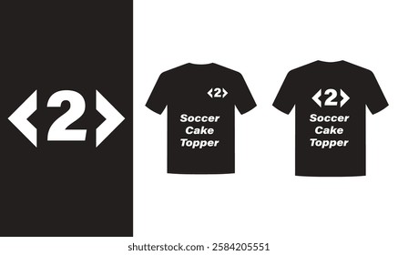 Soccer cake topper t shrt