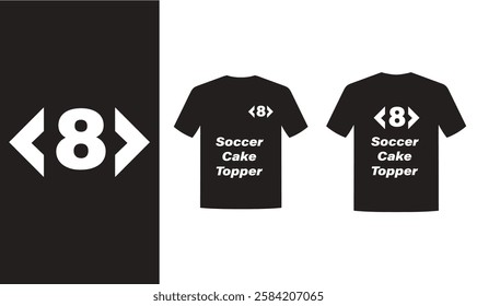 Soccer cake topper t shrt