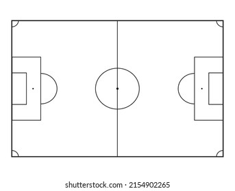 icono aislado del campo de fútbol