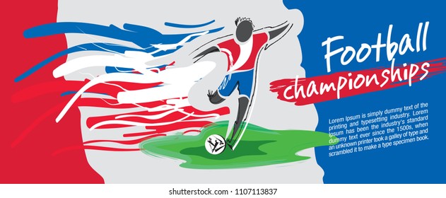 Soccer card design and football vector