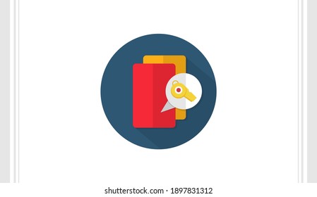 Soccer Card flat icon vector template, Soccer icon concepts, Creative design