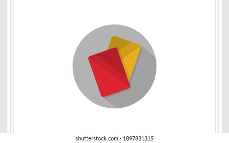 Soccer Card flat icon vector template, Soccer icon concepts, Creative design
