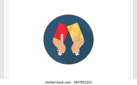 Soccer Card flat icon vector template, Soccer icon concepts, Creative design