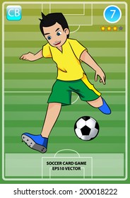 soccer card game football player card game