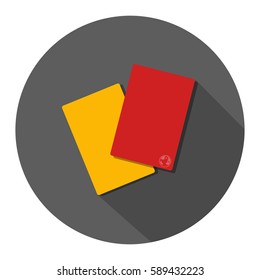 soccer cards flat icon