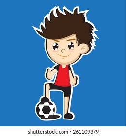 soccer cartoon