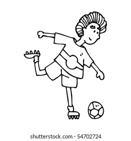 soccer cartoon